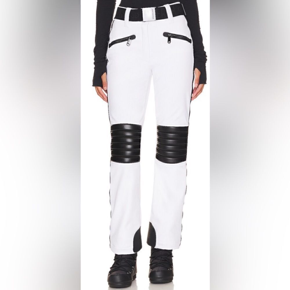 Goldbergh Pippa Rocky Ski Pants Waterproof White Black NWT US size 8